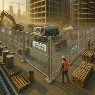 Secure Your Construction Site with Fence Tech’s Temporary Fencing Solutions!
