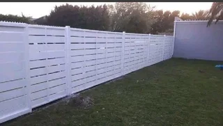 Nutec cladding on fencing and gates