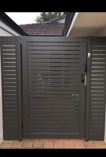 Aluminium pedestrian and driveway gates