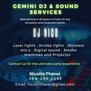 Gemini Dj And Sound Services ™️ Durban