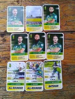 Rugby Cards of Springboks and Province Players