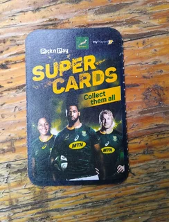 Rugby Cards of Springboks and Province Players