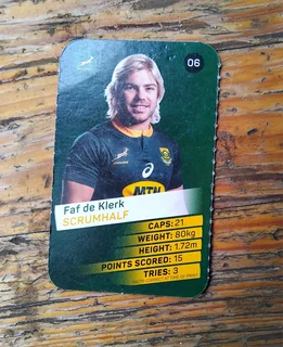 Rugby Cards of Springboks and Province Players
