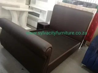 Elegance curves beautifully — Sleigh Beds available now