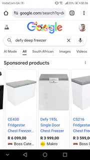 Deep freezer Defy