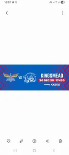 General access tickets 4 available Durban's Super Giants vs. Joburg Super Kings 30 December 2025