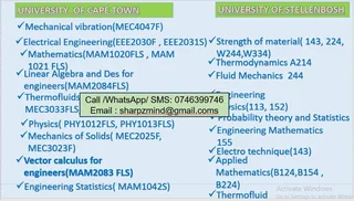 HIGH SCHOOL (NSC and Cambridge), TVET, and   UNIVERSITY SUBJECTS ONLINE TUTORING