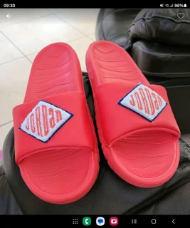 Jordan slides size 7 red...never worn bought from Nike