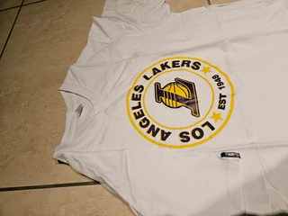 Lakers jacket and Lakers tshirt