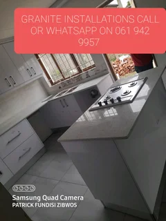 Patrick graniteal and quartz installations