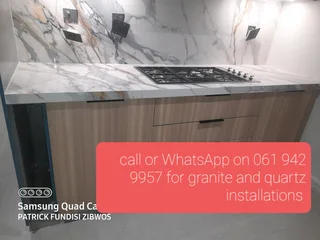 Granite and Quartz installations