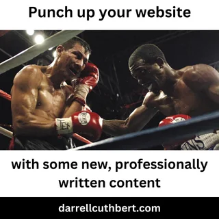 Punch up   your website with some new, professionally written content.