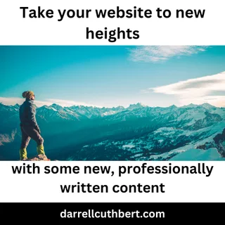 Take   your website to new heights with some new, professionally written content.