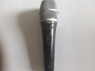 Shure PG57 microphone.