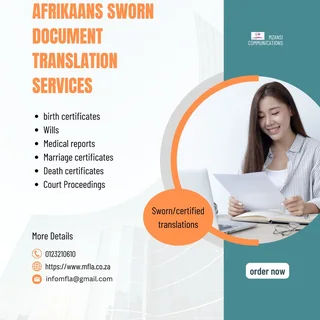 Sworn Afrikaans to English Document Translation Service