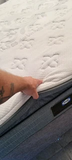 QUEEN BED WITH PILLOWTOP MATRESS AND BASE R3950 WATSAP 0736552664