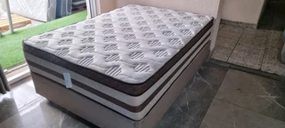 Queen Bed With Thick Heavy Duty Matress R3950 Watsap 0736552664