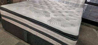 King Bed Still Like New With Heavy Duty Matress Plus Bases R5950 Watsap 0736552664