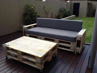 L  SHAPE PALLET COUCHES MADE WITH CUSHIONS FROM R6950 - R895O WATSAP ME RATHER 0736552664