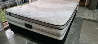 Queen Bed With Thick Heavy Duty Matress Plus Base R3500 Watsap 0736552664