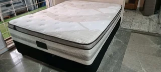 QUEEN BED WITH THICK HEAVY DUTY MATRESS PLUS BASE R3500 WATSAP 0736552664