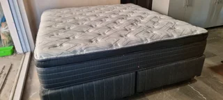 King Bed Xtra Lenght R8500 With Pillowtop Matress And Bases Watsap 0736552664