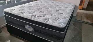 Queen Bed With Top Qaulity Heavy Duty Thick Matress High Bed Plus Base R3500 Watsap 0736552664