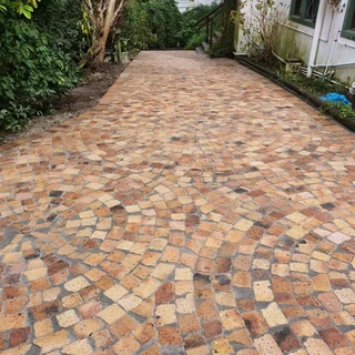 Half brick paving supply and install