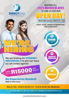 Jobs in Chatsworth(Call centre)