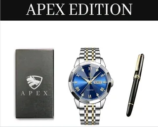 Poedagar - Royal Blue Luxury Men&#39;s Watch - Apex Edition