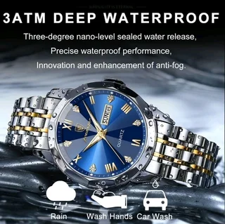 Poedagar - Royal Blue Luxury Men&#39;s Watch - Apex Edition