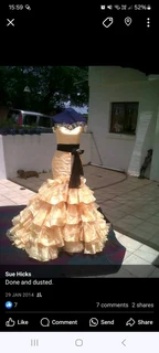 Evening dresses made to order.