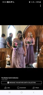 Bridesmaids dresses made to order.
