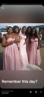 Bridesmaids dresses made to order.