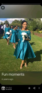 Bridesmaids dresses made to order.