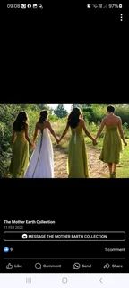 Bridesmaids dresses made to order.