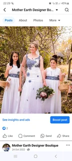 Wedding gowns made to order.