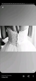 Wedding gowns made to order.