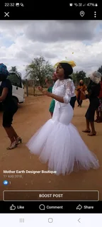 Wedding gowns made to order.