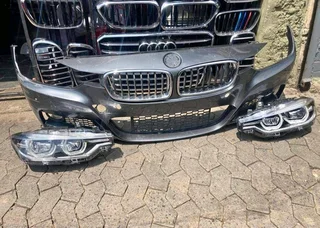 Bmw f30 front bumper and headlights led