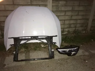 Audi A3 2022 bonnet, cradle and headlight