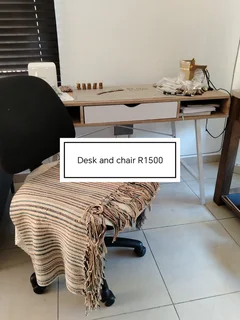 Desk and chair