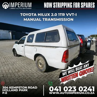 Toyota hilux 2.0 1tr stripping for spares