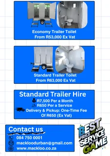 Clean, Convenient Toilets Wherever You Need Them!