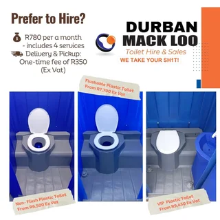  Clean. Convenient. On-Site Toilets.