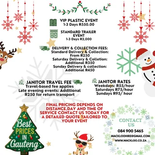  Premium Toilet Hire for Events – Gauteng Branch