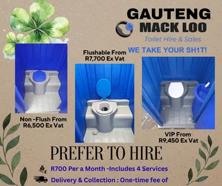  Gauteng’s Trusted Portable Toilet Hire & Sales 