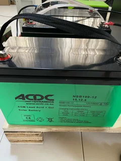 MUST solar hybrid inverter with 2x ACDC Gel Batteries R6950