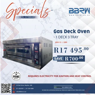 Gas Deck Oven / Baking Oven