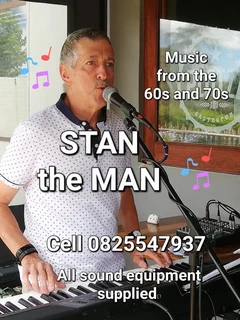 LIVE MUSIC with STAN the Music from the 60s and 70s. Keyboard / Vocals.